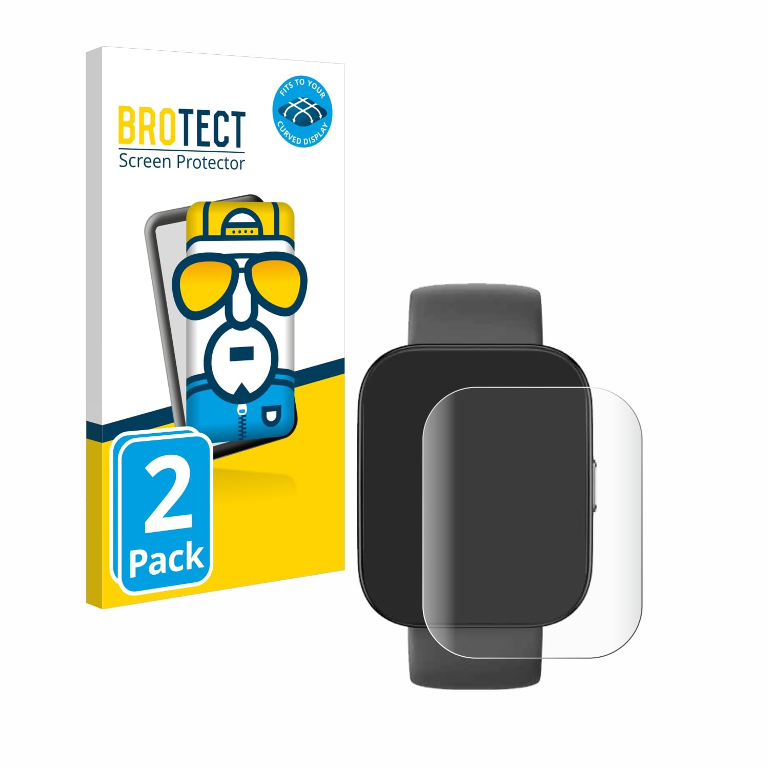 brotect Pellicola Copertura Completa per Huami Amazfit Bip U Pro (2
