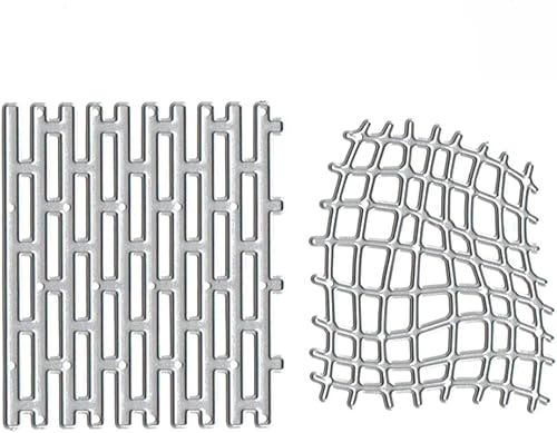 Red irregular de ladrillo de metal, troqueles irregulares, troqueles de red de pared, plantillas en relieve, molde de plantilla para decoración de