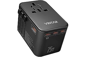 VINTAR Universal Travel Adapter: Power the World in Your Pocket