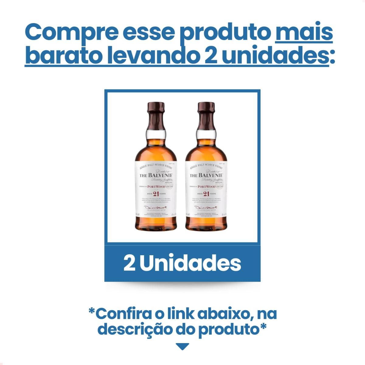 The Balvenie Whisky Single Malt Scotch 21 Anos, 700 ml | Amazon.com.br
