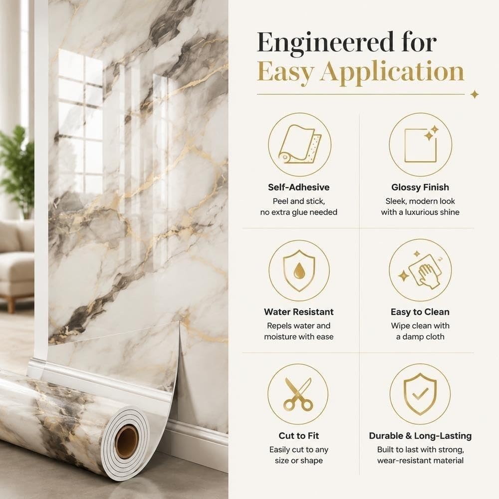Peel and Stick Stone Tile Wall Panels Backsplash Decor Easy to install