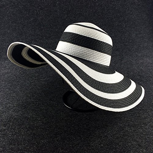 Sun Hat For Women, Women's Floppy Wide Brim Straw Sun Hat Upf 50+ Uv Protection Beach Cap Adults Spring Summer Foldable Quickly-Dry Hat Travel Bush Hat For Women,Ladies,Camping,Fishing,Hiking Black #TOP1