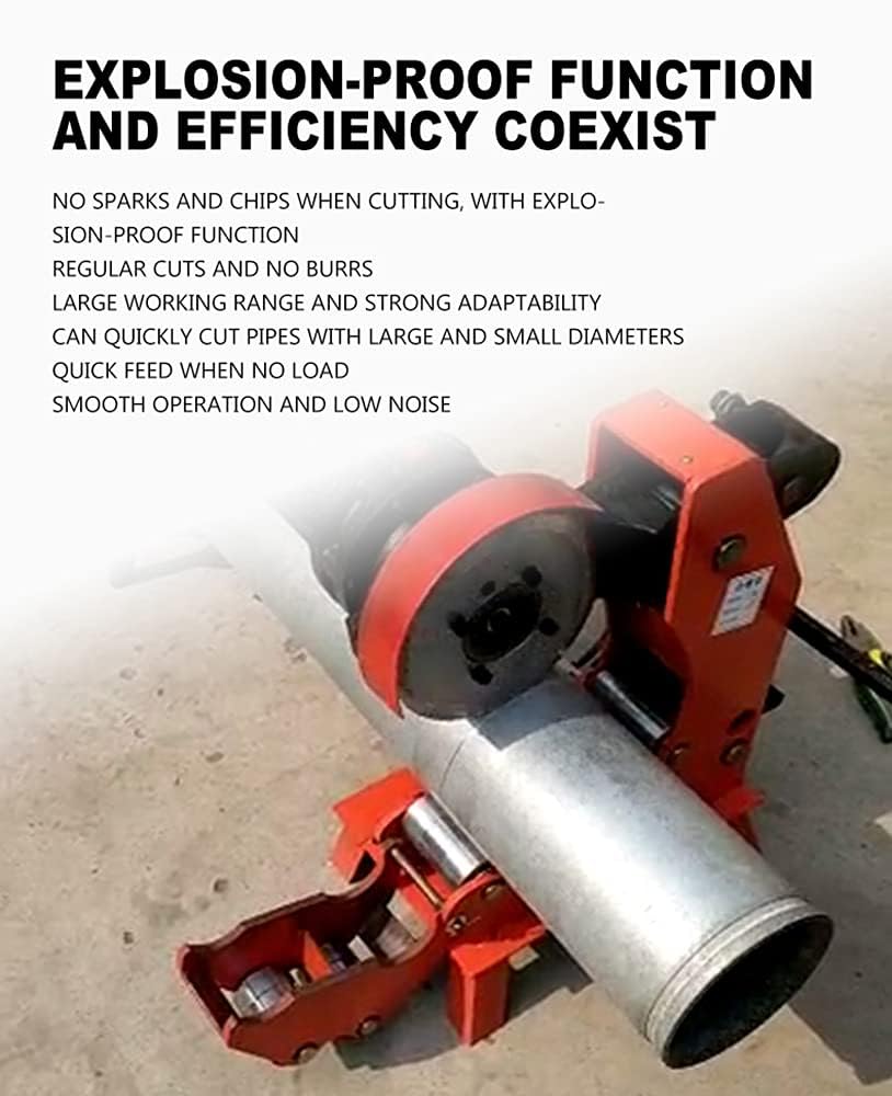 Coupe-tuyau hydraulique électrique avec lame en acier inoxydable pour une coupe de tuyau galvanisée efficace