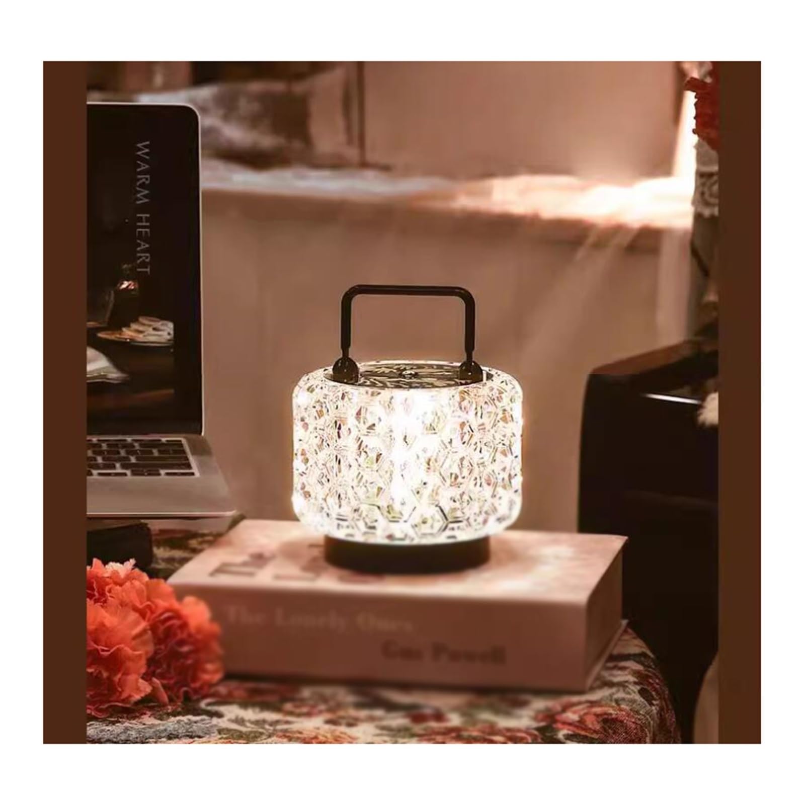 Affascinante Lampada di cristallo leggera lusso Ambiente Luce notturna Camera da letto comodino for esterni Studio Sala pranzo Arredamento per la casa