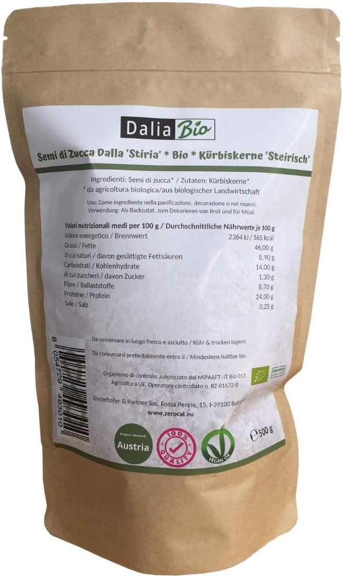 olio di semi di zucca per insalate