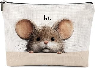 Funny Mouse Makeup Bag, Cartoon Mouse Gifts Cosmetic Bags Travel Pouch | Mice Gifts for Women Girls Daughter Sisters Coworker Friends Bestie Friendship Graduation Birthday Gift