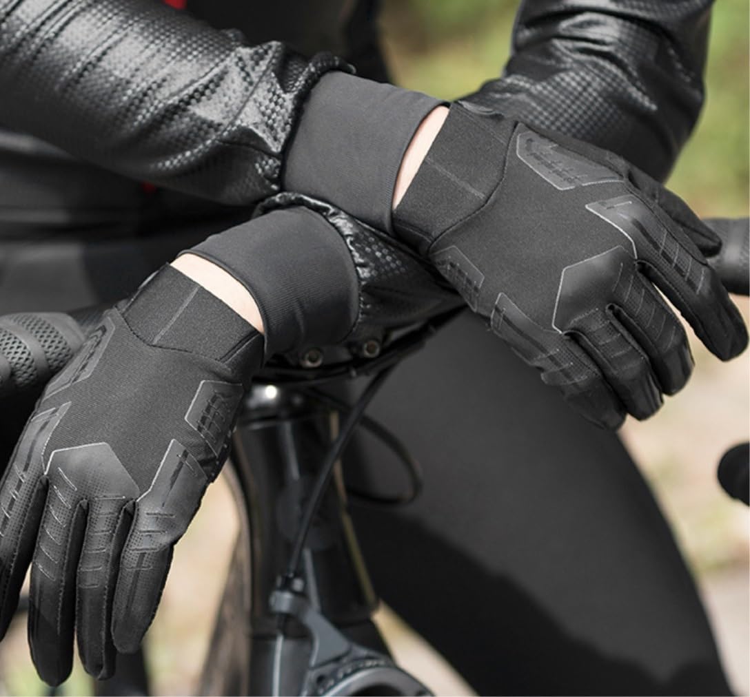 Guanti Da Ciclismo All'Aperto Guanti Sportivi Da Bici Antiscivolo Con Touch Screen Riflettente Colorato A Dito Pieno Guanti Da Bici
