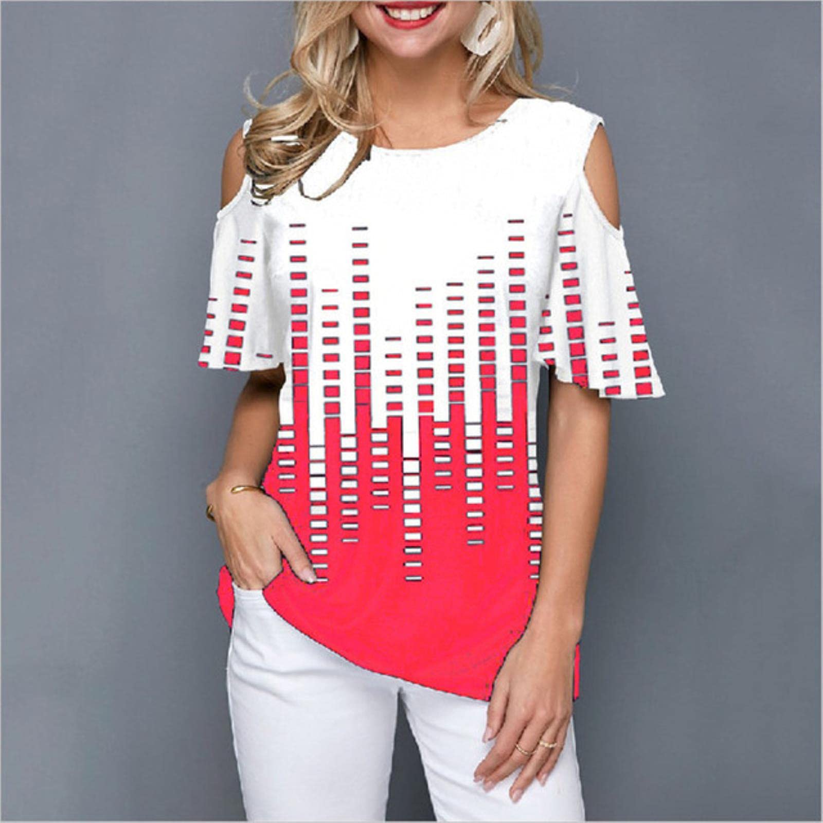 White Tees Casual Ladies 