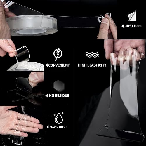 Miniatura 5 de Art3d Panel de pared y 2 rollos de cinta de doble cara Nano de 10 pies