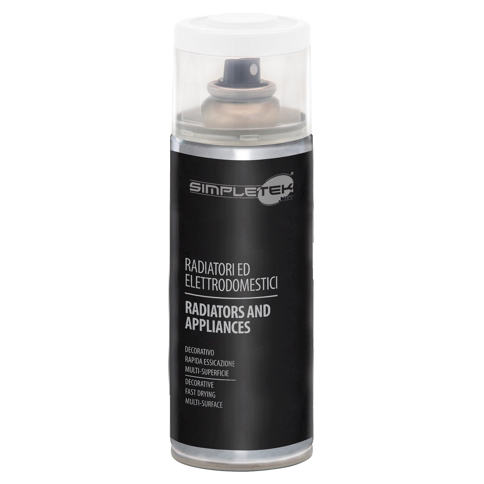 SIMPLETEK - 6 botes de spray de barniz para radiadores electrodomésticos, lavadoras, neveras, color blanco, V400PAST.2, 400 ml (kit de 6 unidades)