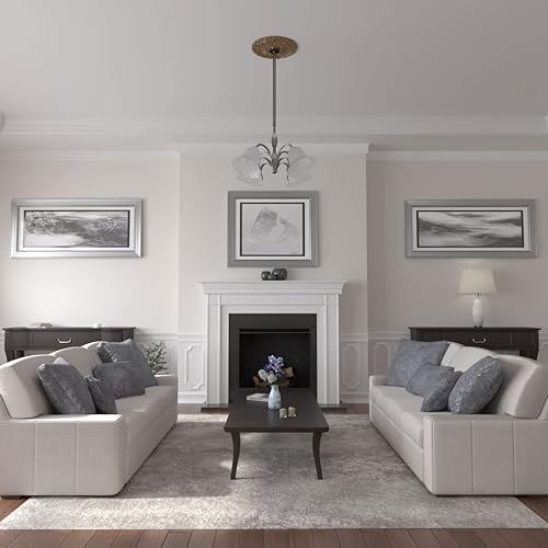 Vista 63 de Ekena Millwork CM19SP Medallón de techo de hojas de resorte, 19 7/8 "OD x 3 5/8" ID x 1 1/4 "P, imprimado en fábrica Imprimación de fábrica.