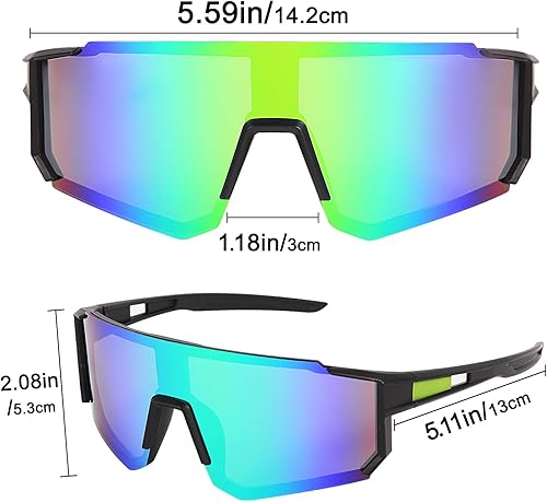 Miniatura 7 de Gafas de ciclismo para hombre y mujer, gafas deportivas con espejo para MTB, bicicleta de carretera, senderismo, béisbol, protección UV400