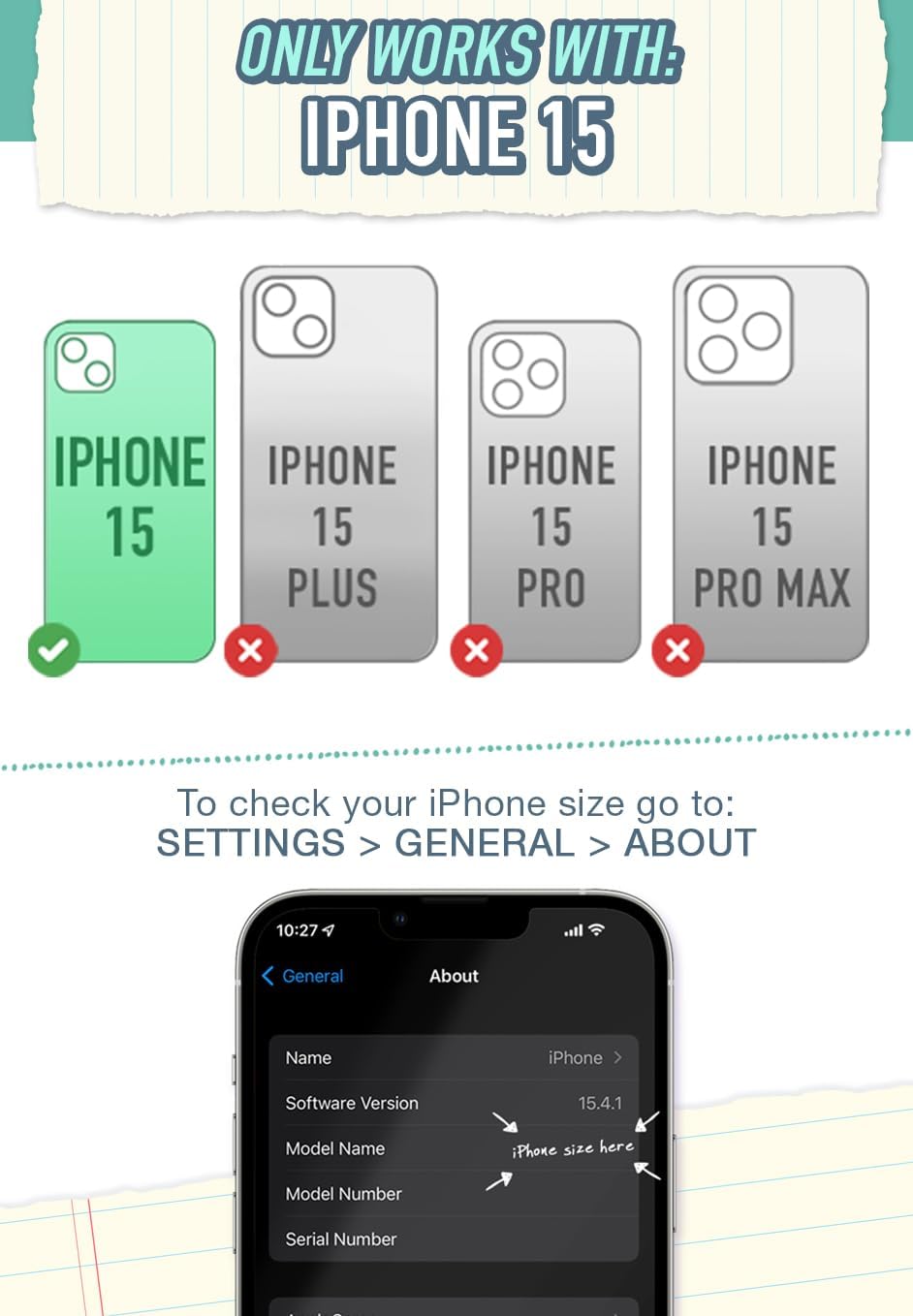 Smartish - Blue Blooms - iPhone 15 Wallet Case - Wallet Slayer Vol 1 [Slim + Protective] Credit Card Holder - Fits iPhone 15