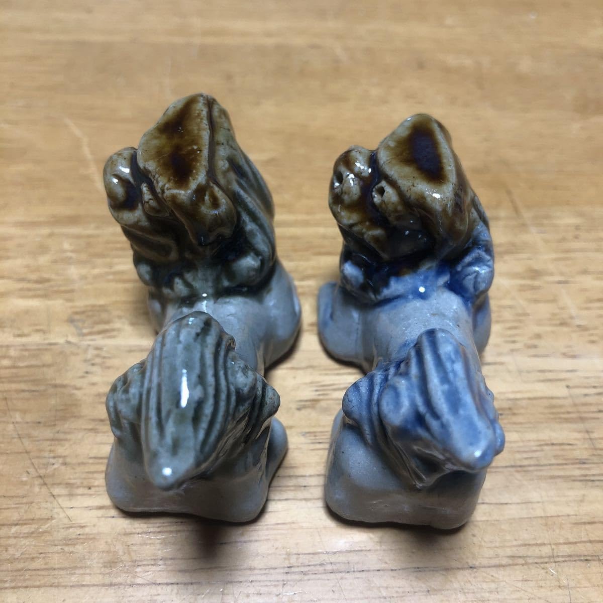 美品 シーサー 琉球 南蛮焼カップ 壺屋焼 箸置き まとめて 狛犬 陶器 