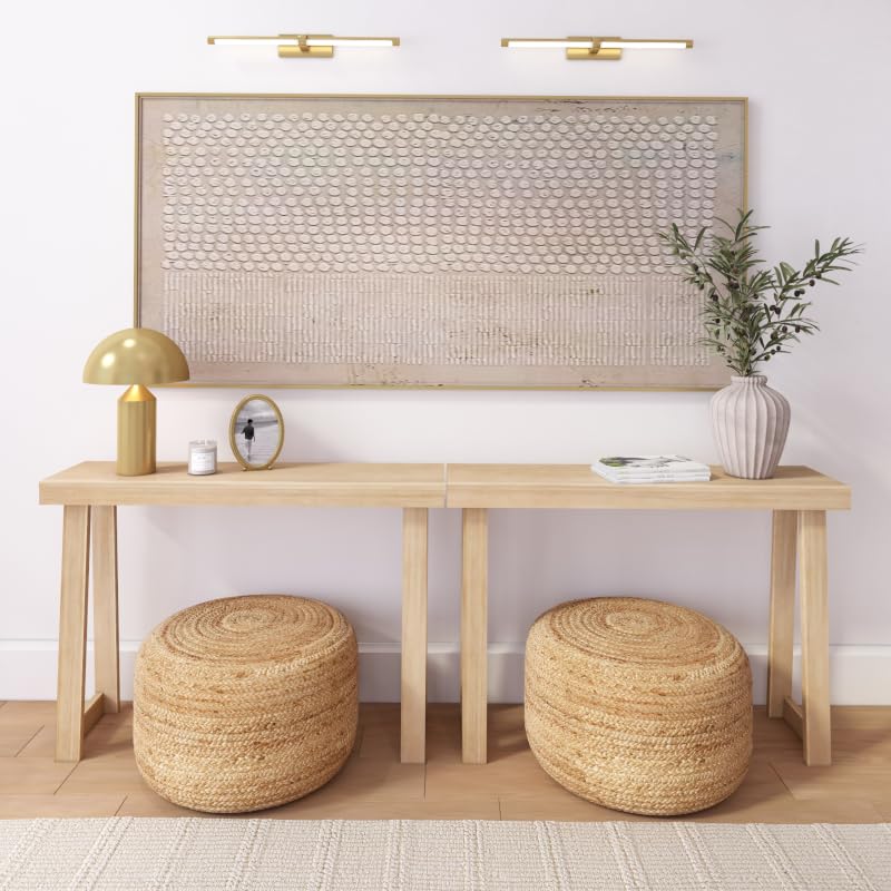 Plank+Beam Classic Console Table, 46 Inch, Blonde - Image 2
