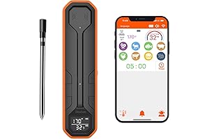 Wireless Meat Thermometer with 500Ft Remote Range