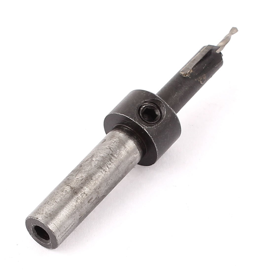 Aexit Black 6 Hole Saws & Accessories in 1 Hole Saw Mandrel L Design Hex Spanner Lock Hole Saw Sets Installation Kit