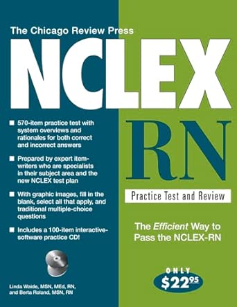 The Chicago Review Press NCLEX-RN Practice Test and Review: Third Edition, Third edition book cover