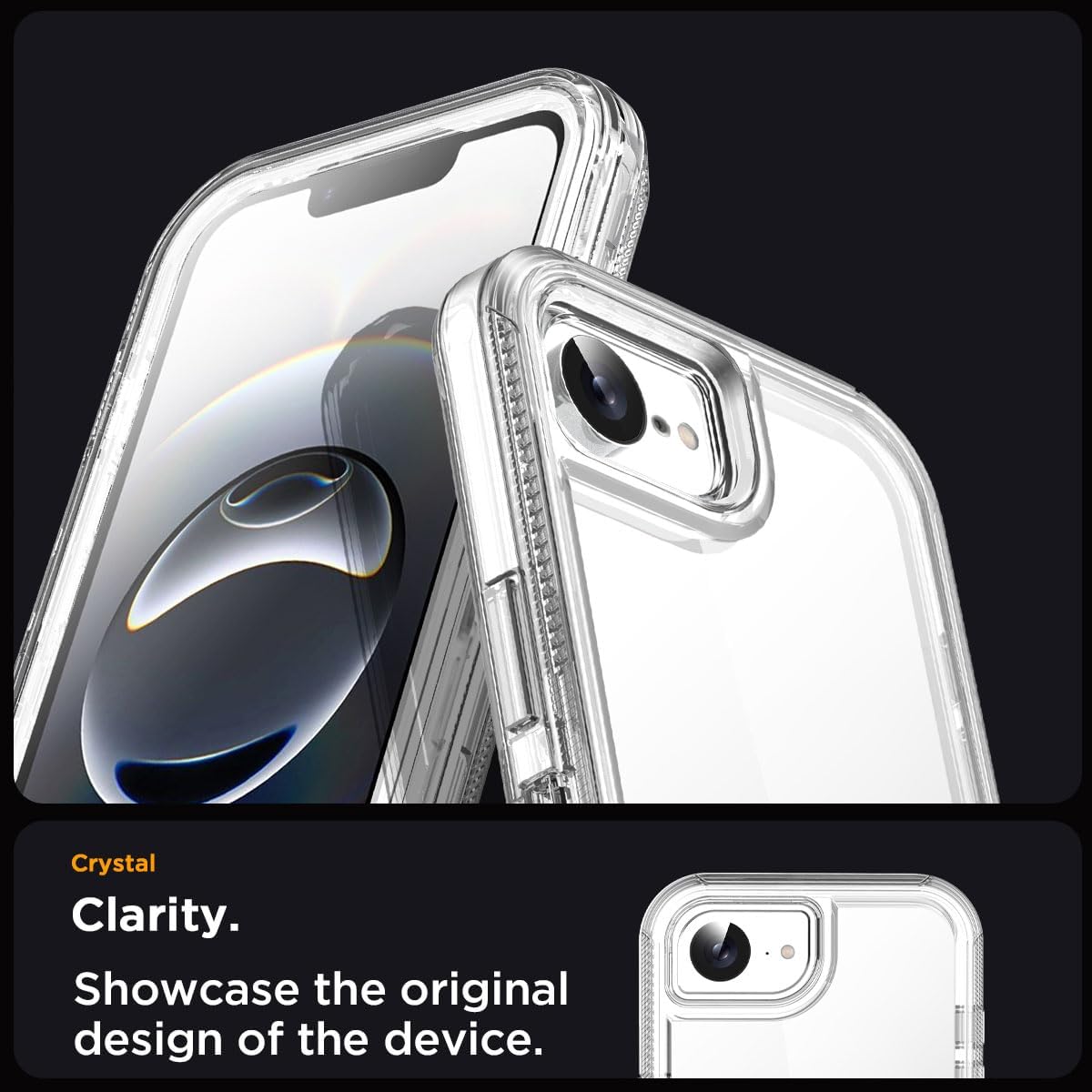 AICase for iPhone 16e Case Clear 2025 3 in 1 Heavy Duty Drop Protection Full Body Rugged Shockproof/Dust Proof Triple Layer Transparent Military Protective Tough Durable Cover for iPhone 16e 6.1"_1 - Image 5