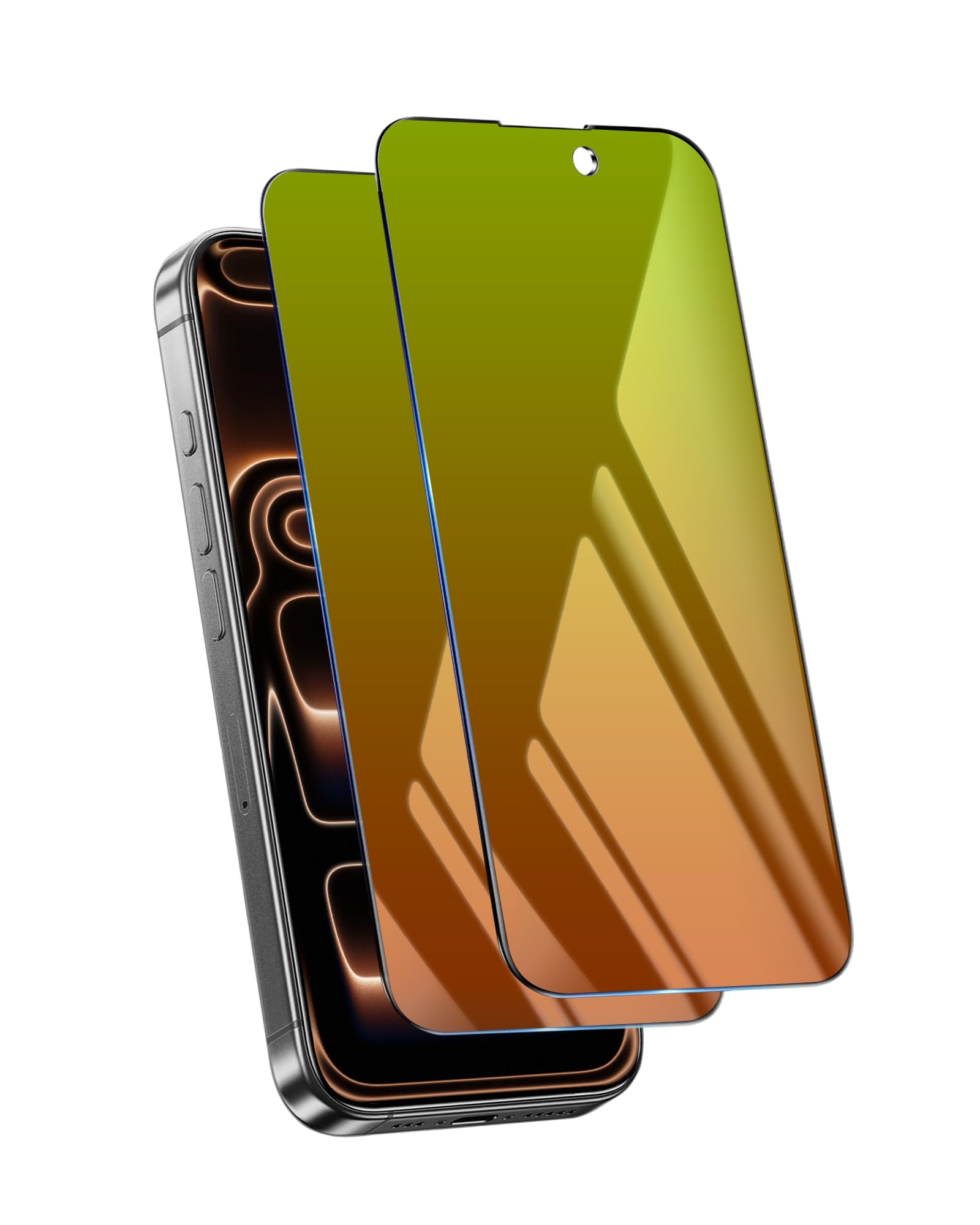 Folia ochronna na ekran do iPhone'a 17 Pro Max, ochrona prywatności, szkło hartowane, 17.5 cm, prywatna folia ochronna przeciw niebieskiemu światłu przeciw szpiegom, bez pęcherzyków powietrza