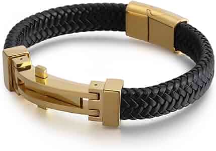 Amazon.com: Aotiwe Leather Bracelet for Men, Mens Leather