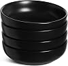 LE TAUCI Pasta Bowls 32 oz, Salad Bowls Set for Serving Soup, Pasta, Noodle, Dinner, Large Kitchen Bowl Plates, Microwave Safe - 7.8 Inch, Set of 4, White
