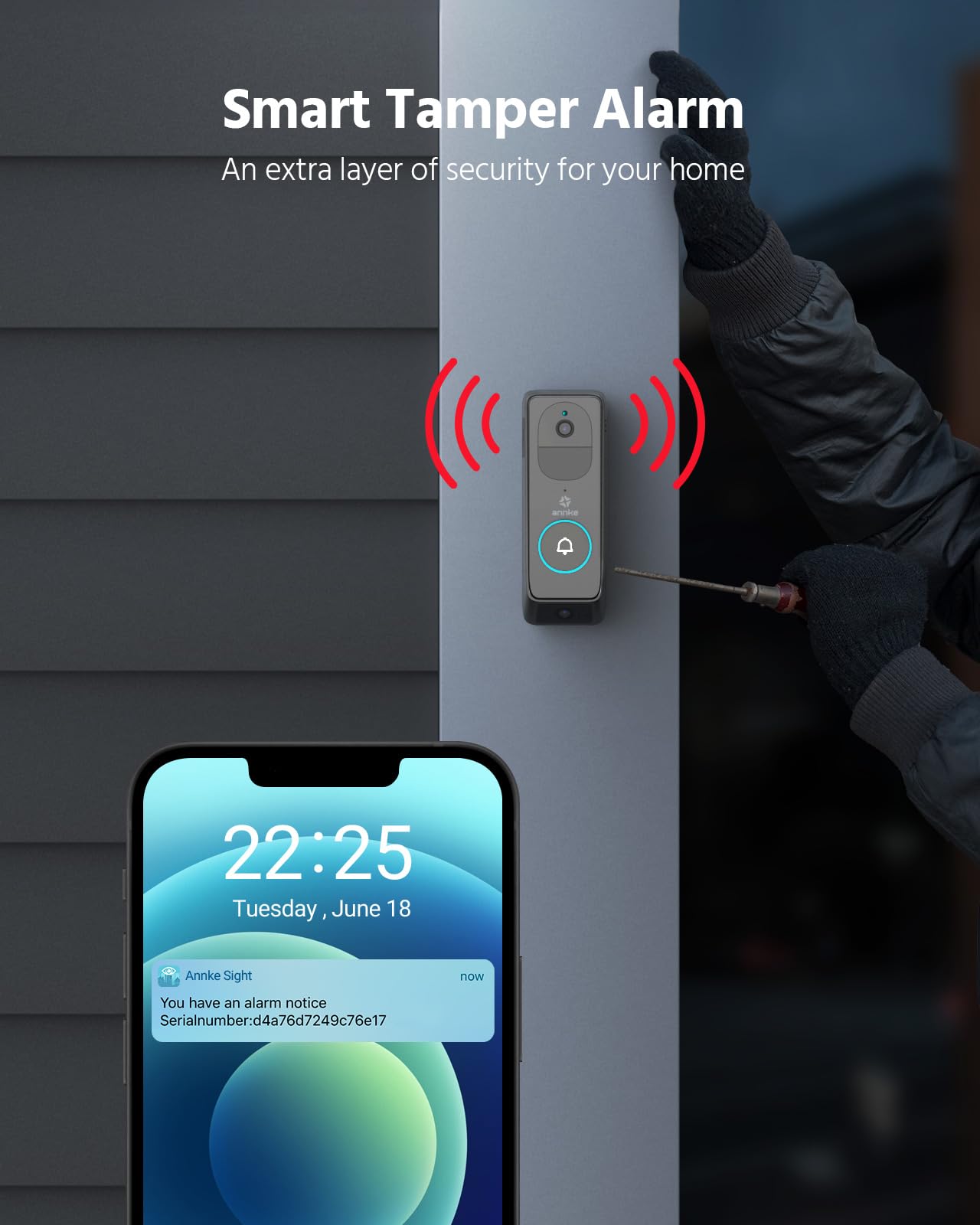 internet wifi deurbel op accu met camera 6230 - Nederland