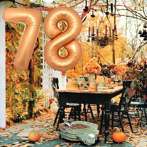 Image of Orange Number 1 Balloon, Large Self Inflating Foil Number Balloons 1 Decor, 40 Inch Helium 1 Number Balloon for Girls Boys 1st Birthday Baby Shower Anniversary Celebration Party Decorations Supplies