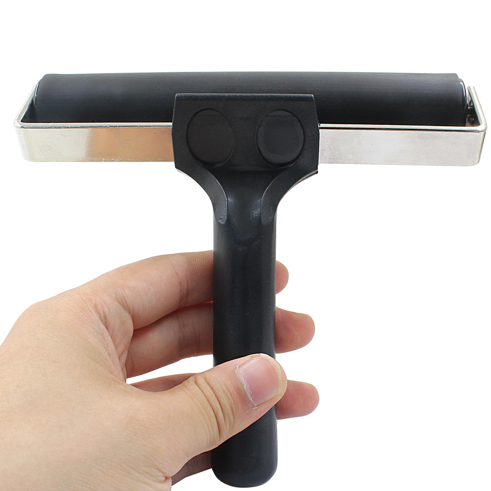 Hitefu Rodillo de goma de 15 cm, herramienta de rodillo de impresión manual para pintura, impresión de pared, aplicación de pegado (15 cm)