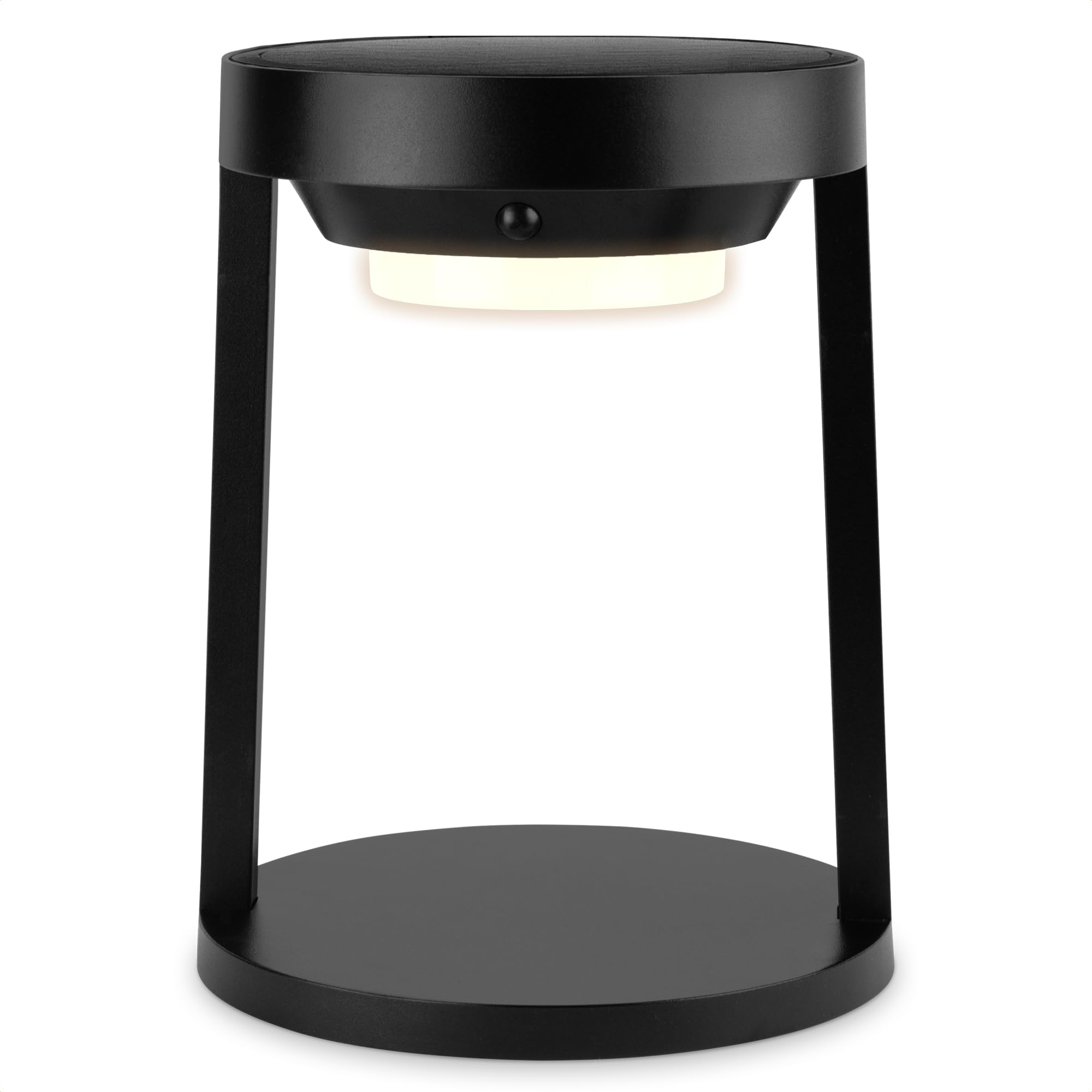 Brendz, Lampara solar exterior LED, 1000 Lúmenes, Luz blanca cálida, USB-C, 3 Niveles de luz, Hasta 15 horas de autonomía, Linterna solar, Lámpara de Mesa para Exteriores, Farol Solar