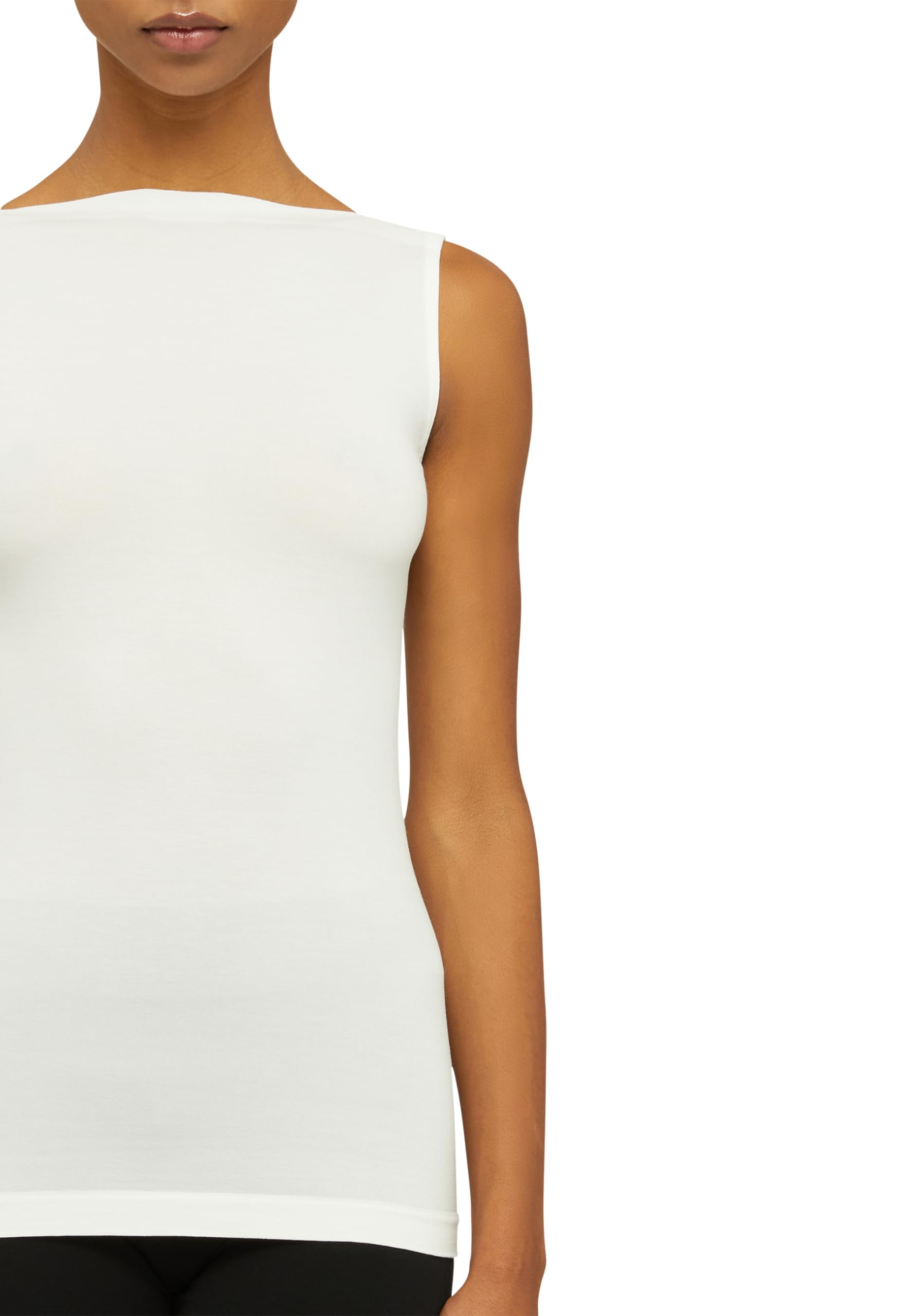Wolford Aurora Top Bez Rękawów Dla Kobiet Biodegradowalna Bezszwowa Koszula Z Dzianiny Z Dekoltem Na Co Dzień