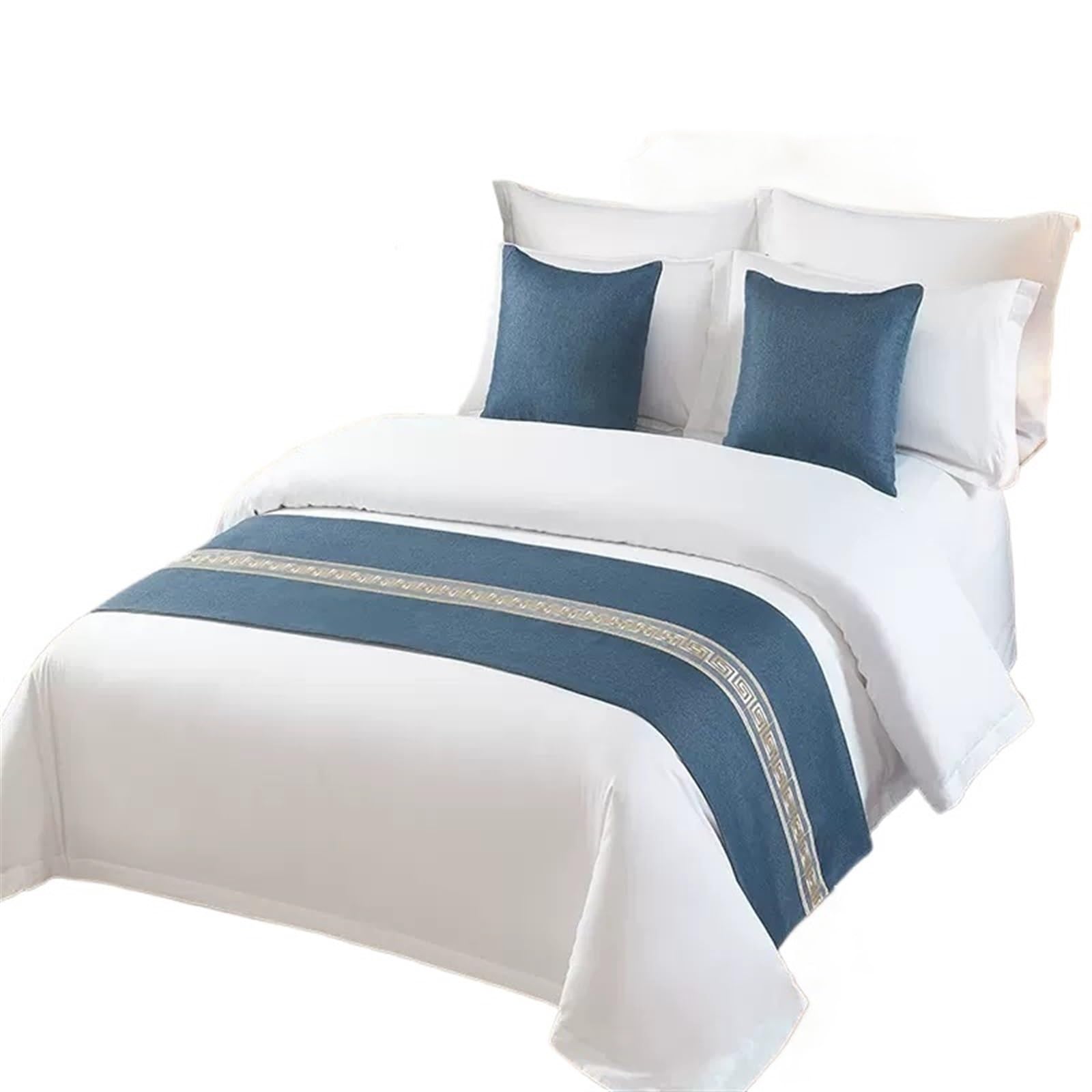SHENJMAI Bed Runner Luxury Bedspread Bed Runners Chenille Flag Throw Home Hotel Decoration Wedding Party Bedding Beds Tail Towel(A,50x180cm 1 pcs)