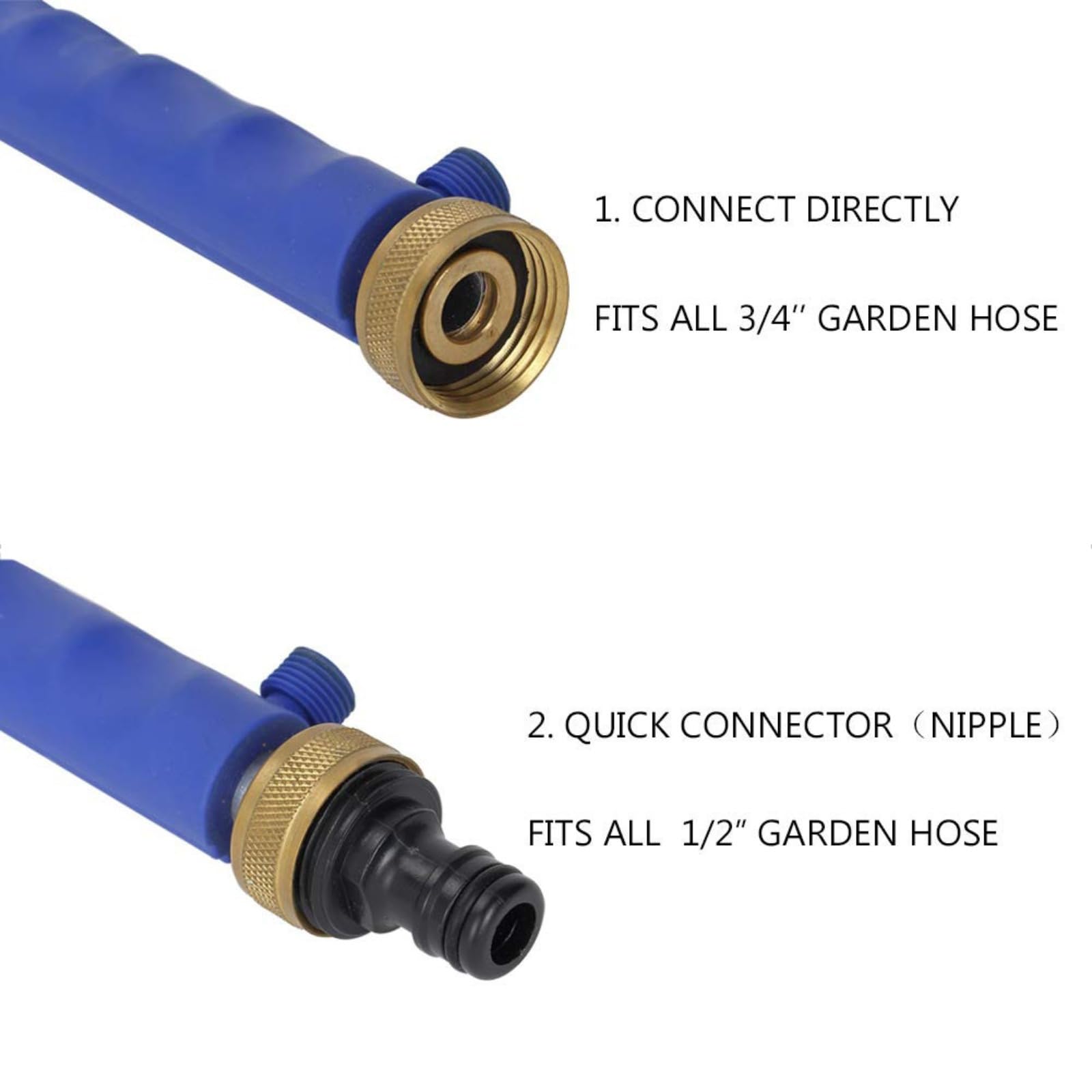 Jethose Pressure Washer,Jet Hose Water Pressure,2 in1 High Pressure Power Washer with 2 Nozzles and Quick Connect for Cars, Patios, Fences, Windows (Blue) — view 7