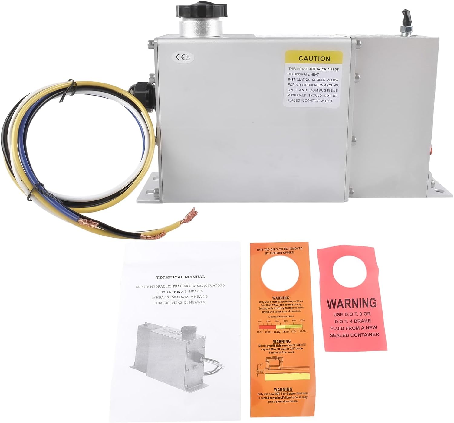 Electric Hydraulic Drum Brake Actuator Replacement for HBA-16 1,600PSI Corrosion Resistance