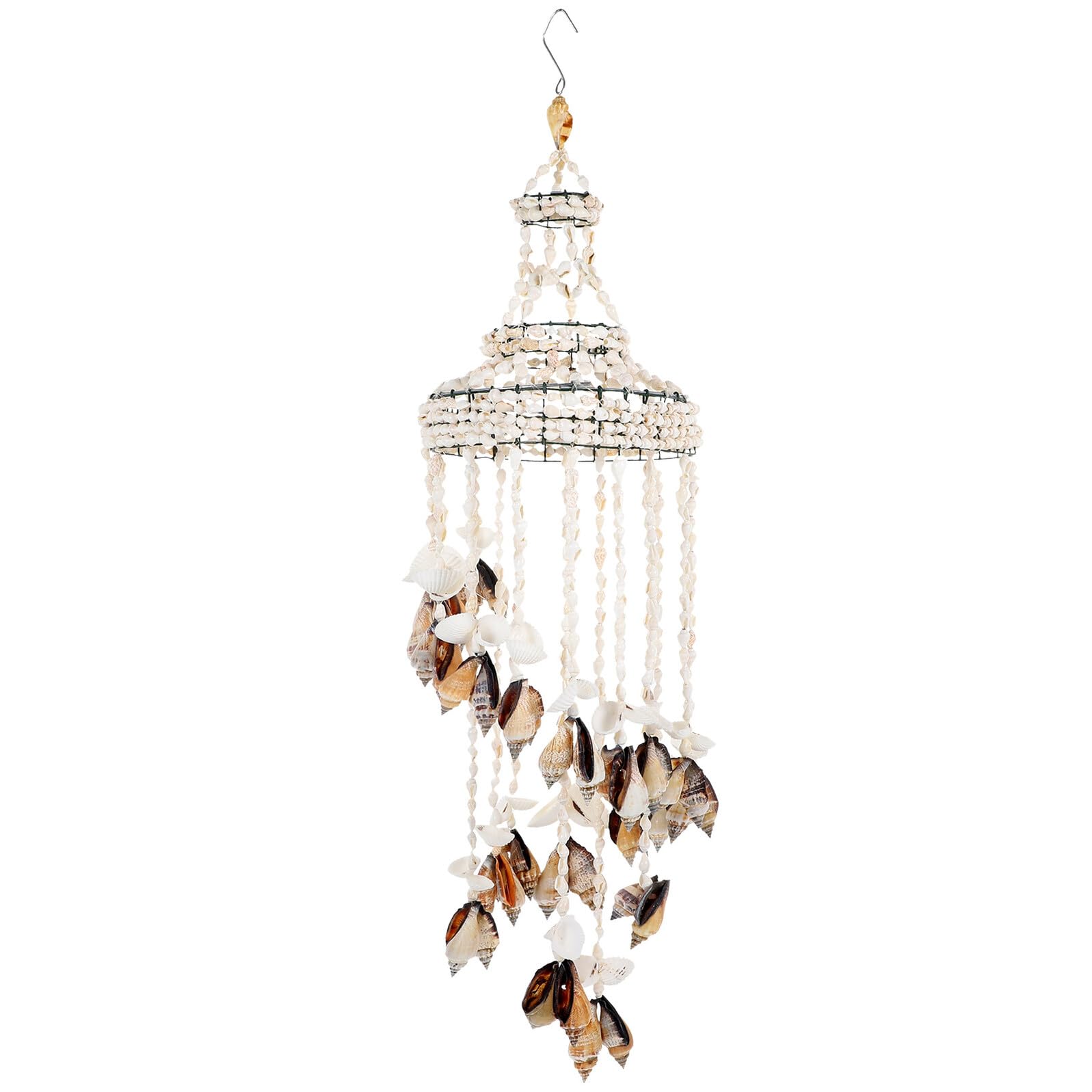 Carillon éolien en coquilles de mer pour décorer votre jardin suspendu au style naturel