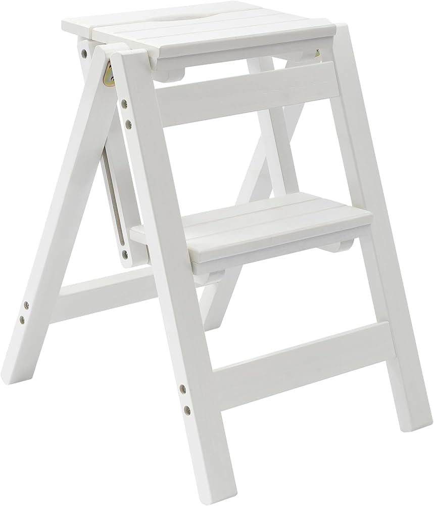 Amazon.com: Folding Step Stool Step Ladder 2 Tier, Multi