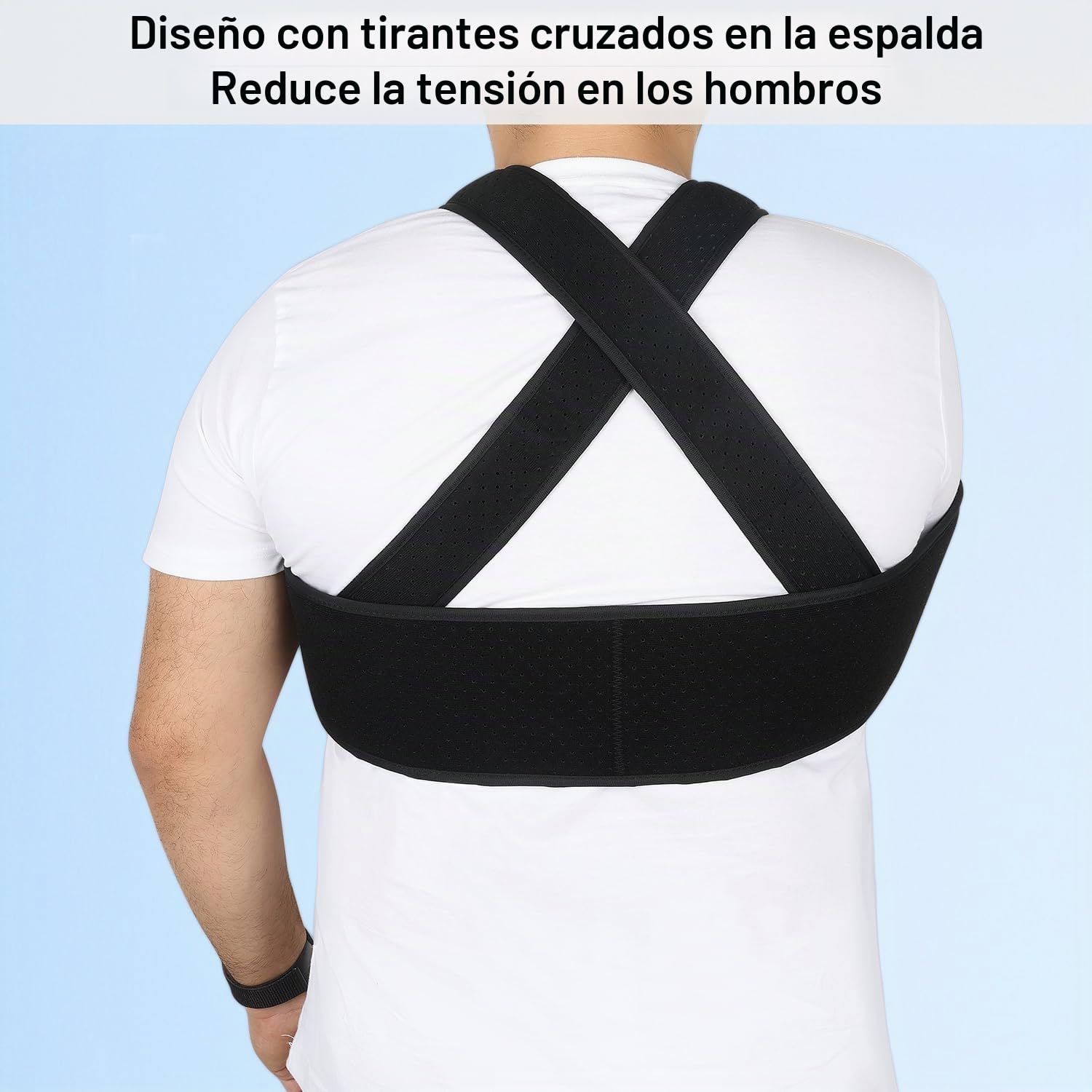supregear Soportes de Brazos, Soporte Médico Ajustable para el Manguito de los Rotadores Cabestrillo Inmovilizador Soporte Transpirable para el Hombro de día y de Noche, Tamaño Grande, Negro