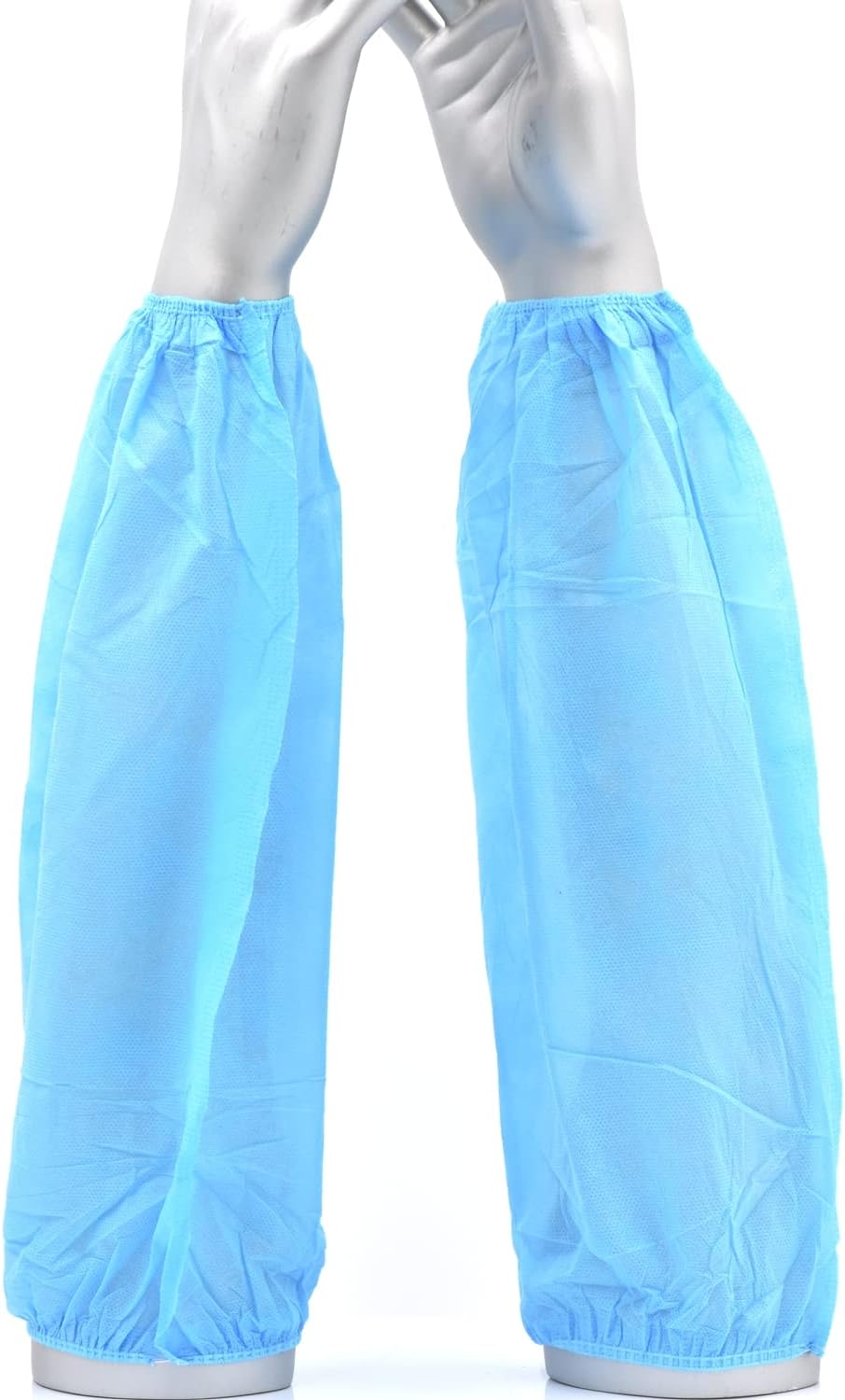 G & F Products 100 Pieces of Arm Sleeves, Made of Non-Woven Fiber Sleeve Covers with Elastic Closures stretchble Reusable Blue 100 Pieces