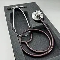 Estetoscópio P.A Med Duplo Adulto e Infantil Enfermagem Estudante Excelente Ausculta (Vinho)