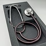 Estetoscópio P.A Med Duplo Adulto e Infantil Enfermagem Estudante Excelente Ausculta (Vinho)