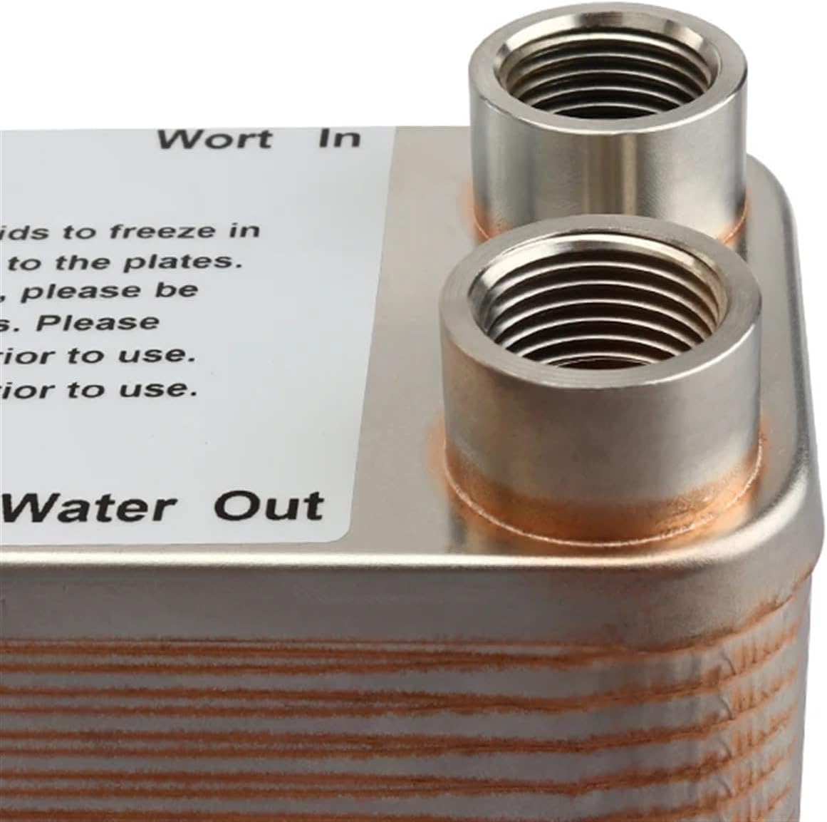 30 Plates Wort Heat Exchanger Stainless Steel Wort Chiller,Brewing Cooling Counterflow Clooler For Beer Tools 1/2''NPT