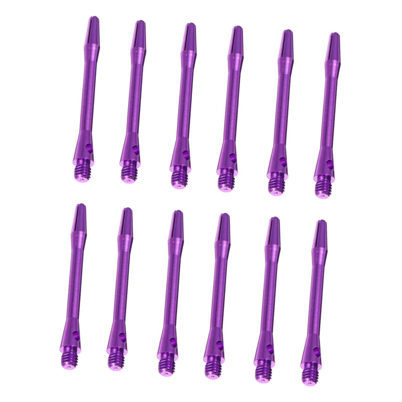 Parliky Shafts Soft Tip 12pcs Aluminum Alloy Shafts Replacement Stems for Stems Purple