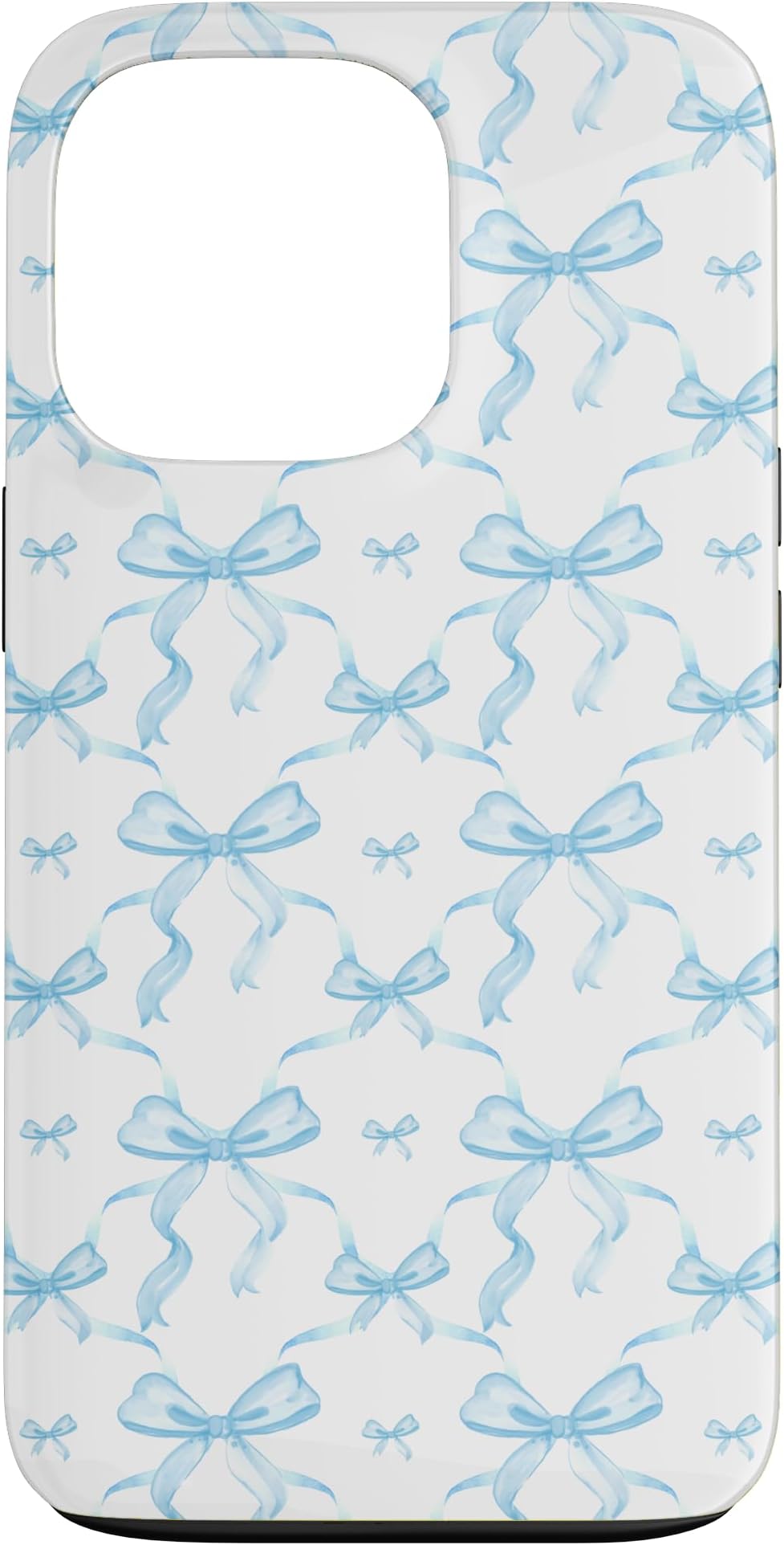 Amazon.com: iPhone 12 mini Aesthetic Light Blue Ribbons and Bows in ...