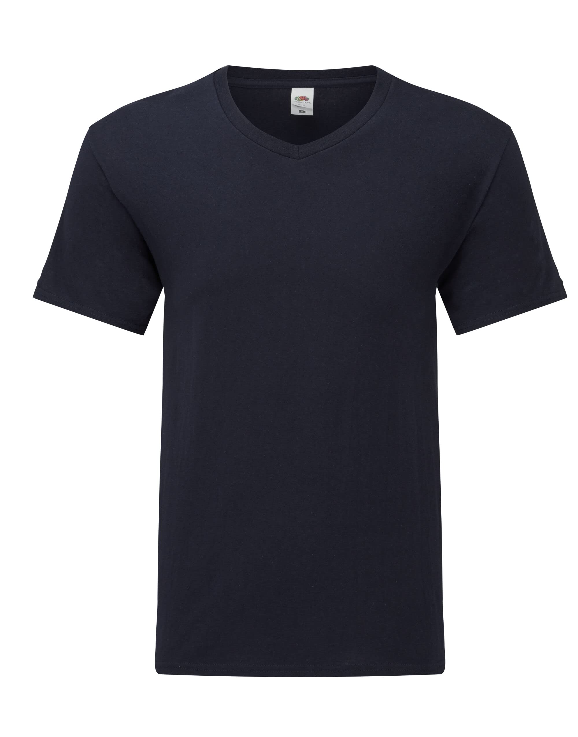 Fruit of the Loom 61442 Mens Iconic 150 V-Neck T-Shirt - Deep Navy - M