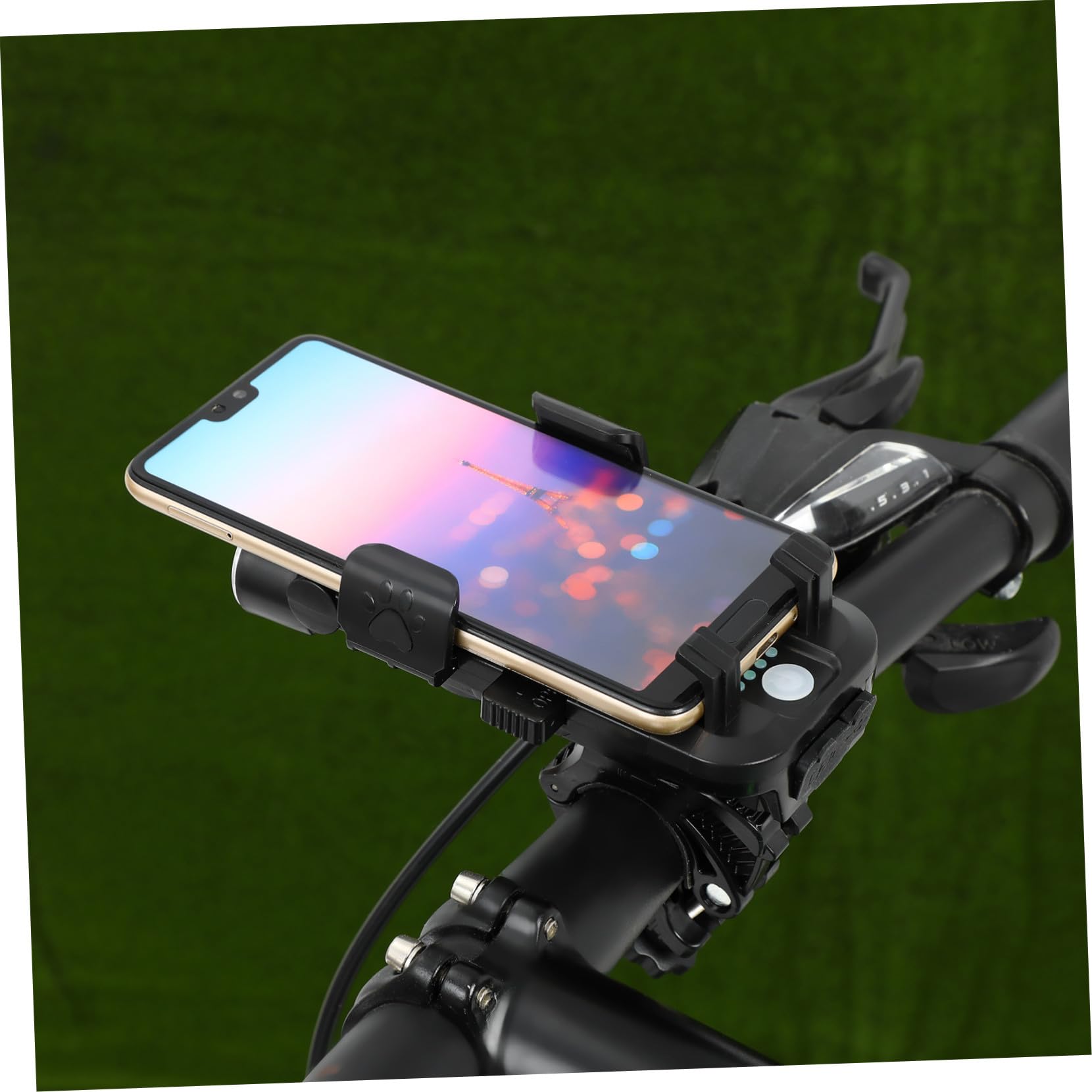 Delantero Y Trasero para Bicicleta Luces Nocturnas para Bicicleta Luz Trasera Recargable Luz Trasera Recargable para Manillar Abs Negro