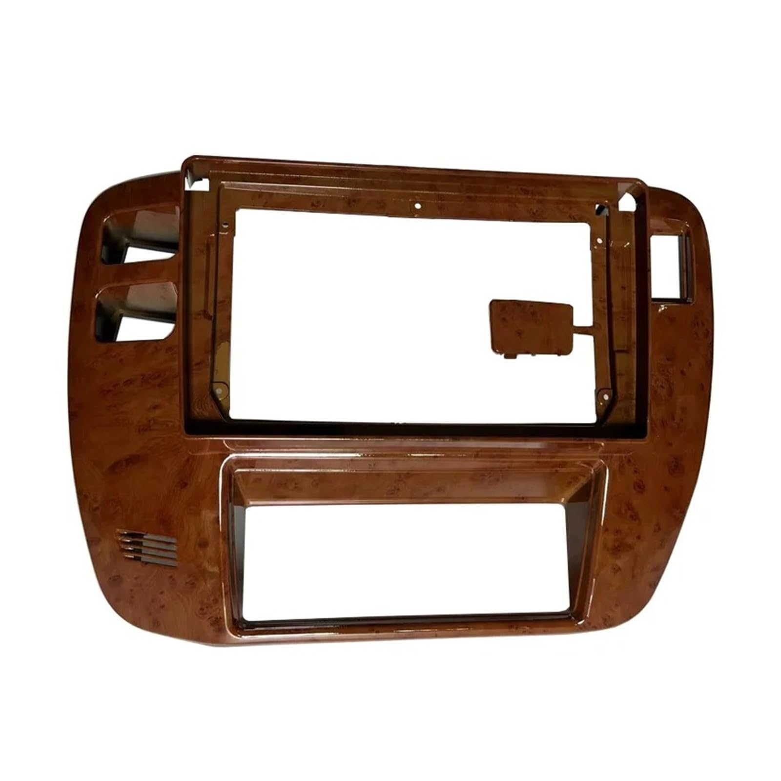 Mascherina Autoradio Cornice Stereo Autoradio Kit Telaio Mogano LHD Lunetta Frontale per Nissan per Patrol 1997 1998 1999 2000 2001 2002 2003 2004 2005