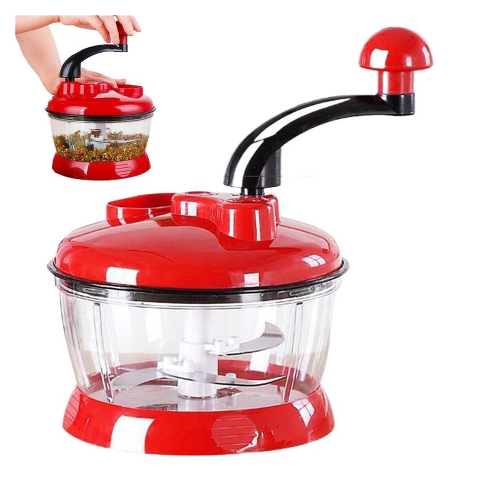 Robuster Zwiebelschneider mit großer Kapazität for Gemüsesalat, Knoblauchpresse, Zerkleinerer, kompatibel for Kochen in der Küche