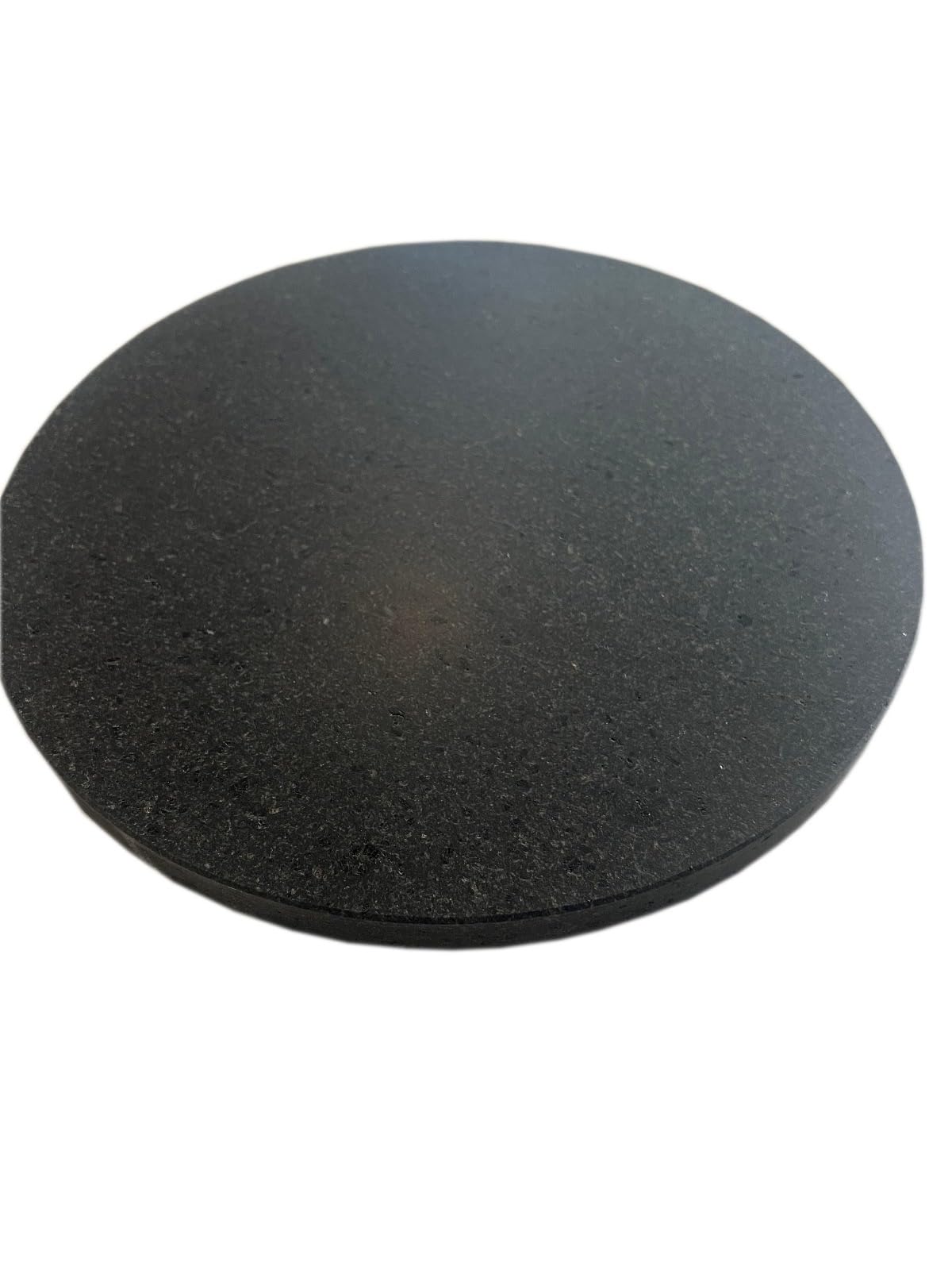 Pietra lavica rotonda liscia spessore 2 cm, griglia in pietra ollare naturale, barbecue Tutte le misure. (Diametro 50 cm)