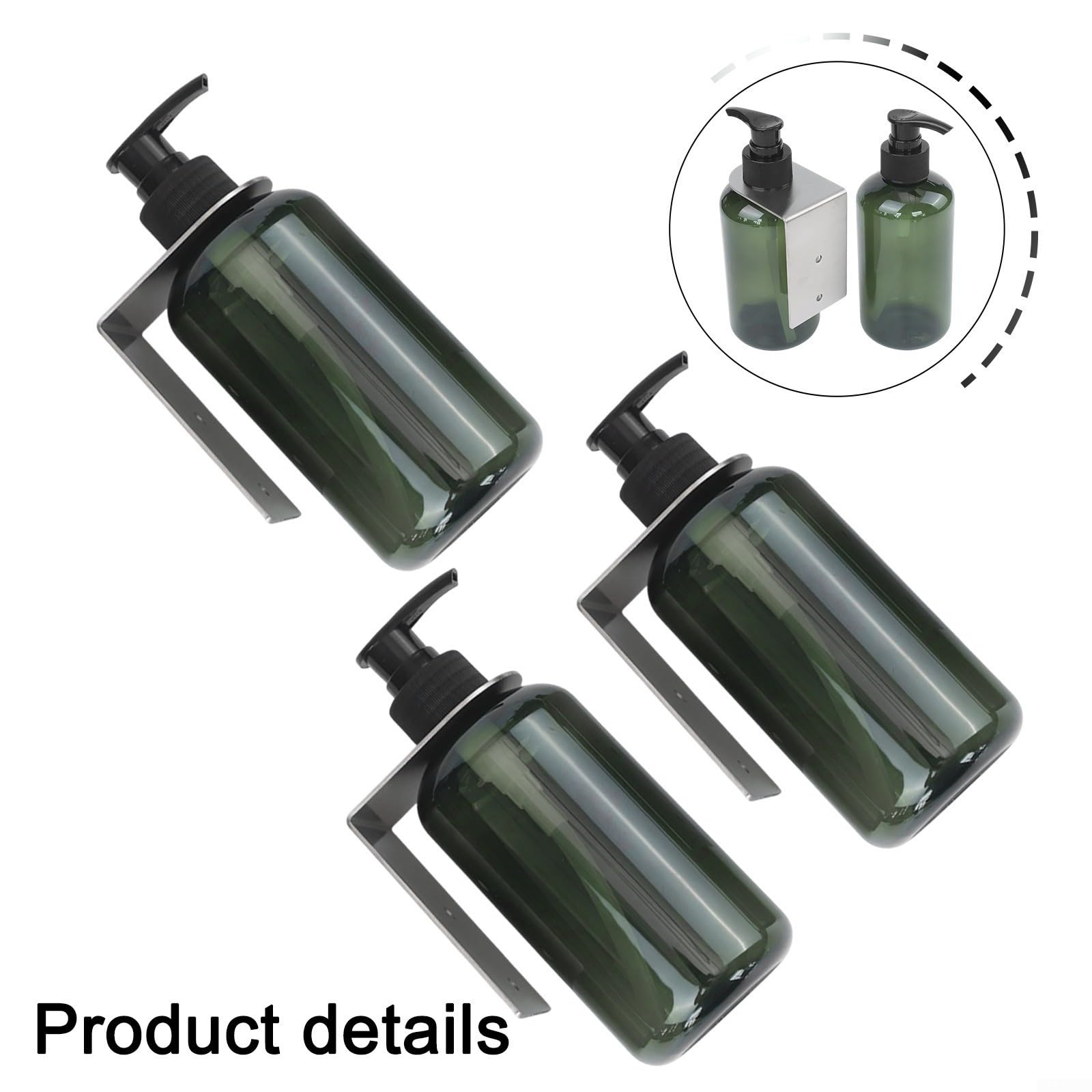 Dispensador De Jabón De Pared – 300ml, Soporte De Acero Inoxidable