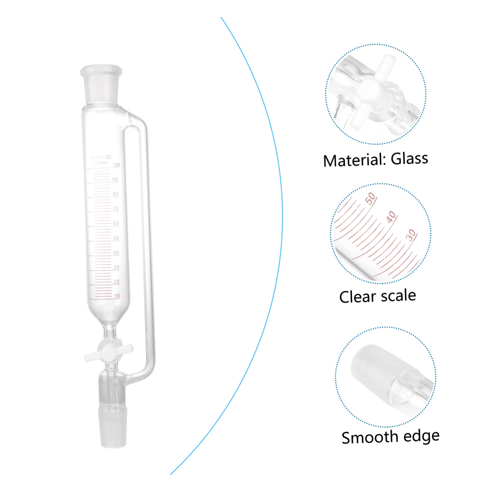 Homoyoyo Imbuto Separatore Resistente Design per Separazione Liquidi Laboratorio Strumento Professionale per Laboratori con Alta